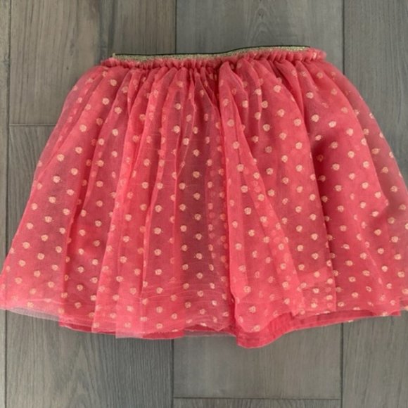 HANNA ANDERSSON GIRLS GLITTER TULLE ELASTIC WAIST PULL ON SKIRT - Picture 2 of 2